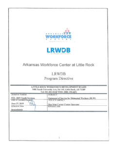 thumbnail of LRWDB Policies – Statement of Service for DLW & Finance and Procurement